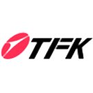 The TFK logo showing a red circular emblem with a white curved shape inside, placed next to the bold black letters TFK on a white background.
